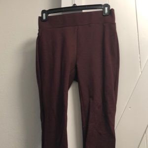 maroon leggings